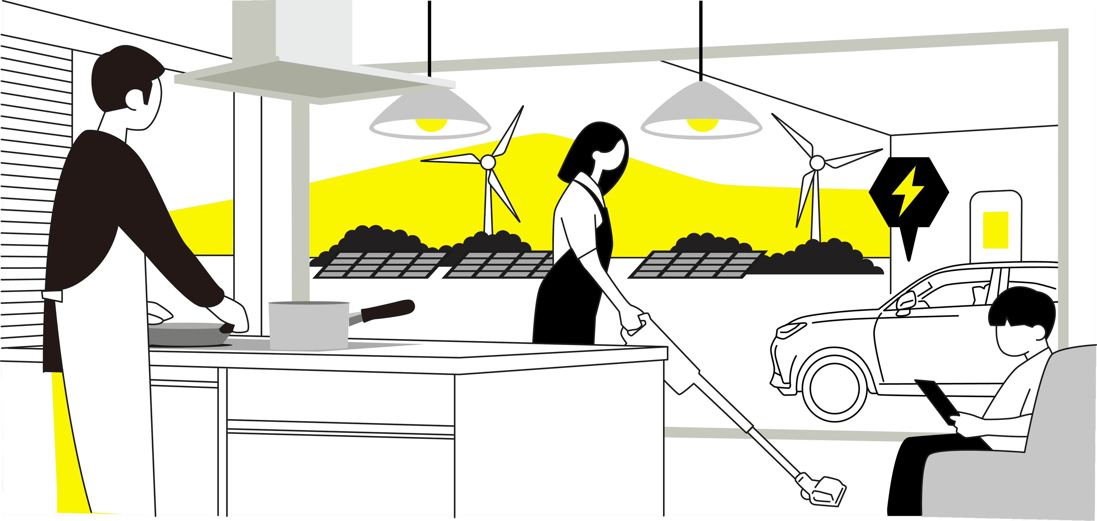 EVeeのサービスを利用することで社会に貢献しているイメージ